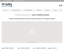 Tablet Screenshot of mwayconsulting.com